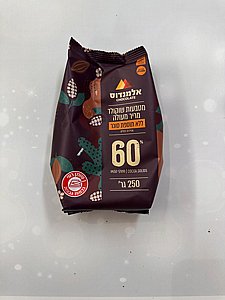 אלמנדוס שוקולד מריר ללא תוספת סוכר- 250 גרם אלמנדוס שוקולד מריר ללא תוספת סוכר- 250 גרם