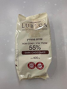 שוקולד מריר 55% לובקה- 400 גרם שוקולד מריר 55% לובקה- 400 גרם